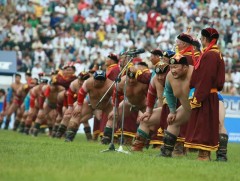 Үндэсний бөхийн ам авах үйл явцыг дэлгэцээр дамжуулна