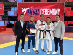 Пара таеквондоч У.Сүрэнжав алт, Г.Болор-Эрдэнэ мөнгөн медаль хүртлээ