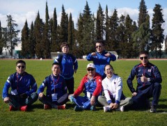 Пара хөнгөн атлетикийн тамирчид Италиас зургаан медальтай ирлээ 