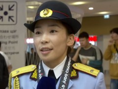 Жүдо бөхийн дэлхийн аварга Б.Баасанхүү эх орондоо ирлээ 