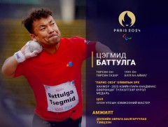 Ц.Баттулга “Парис-2024” паралимпын наадамд оролцох эрхээ авлаа