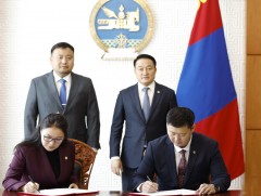 Парламентын судалгаа, хөгжлийн хүрээлэн, Монголын өмгөөлөгчдийн холбоо хамтран ажиллах санамж бичи..