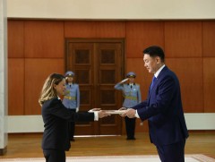 Туркийн Элчин сайд Итгэмжлэх жуух бичгээ өргөн барилаа