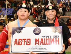 Чандмань сумын 100 жилийн ойн барилдаан Б.Бат-Өлзий заан түрүүллээ