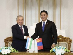 Ерөнхийлөгч У.Хүрэлсүх, Шавкат Мирзиёев нар Иж бүрэн түншлэлийн харилцаа тогтоосноо зарлалаа  