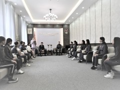 Бүжгийн спортын дэлхийн аваргуудыг хүлээн авч уулзлаа