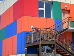 Сүхбаатар дүүргийн 17 дугаар хороонд хийж буй 150 хүүхдийн цэцэрлэгийн барилга угсралтын ажил 80 х..