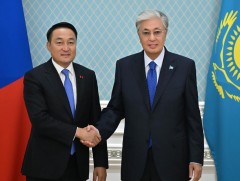 УИХ-ын дарга Д.Амарбаясгалан БНКУ-ын Ерөнхийлөгч К.Токаевт бараалхав