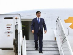 Монгол Улсын Ерөнхийлөгч У.Хүрэлсүх Бүгд Найрамдах Энэтхэг Улсад төрийн айлчлал хийхээр хүрэлцэн о..