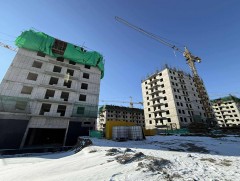 Баянголын амны 2007 айлын орон сууцны төслийн барилга угсралтын ажлын явц 25 хувьтай үргэлжилж байна