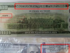 Кино зураг авалтад ашиглах зориулалттай  хуурамч  ам.долларыг солиулжээ