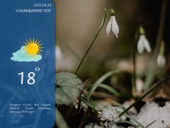 ЦАГ АГААР: Улаанбаатарт өдөртөө 18 хэм дулаан