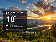 ЦАГ АГААР: Улаанбаатарт өдөртөө 18 хэм дулаан
