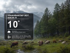 ЦАГ АГААР: Улаанбаатарт бага зэргийн бороо орно