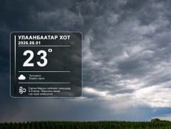 ЦАГ АГААР: Улаанбаатарт өдөртөө 23 хэм дулаан 